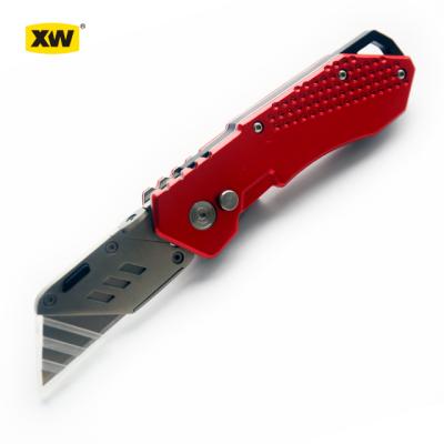 China Cut Resistant Camping Aluminum Pocket Folding Outdoor Utility Knife for sale