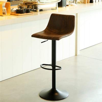 China Modern New Design Barstool PU Bar Chair Wholesale Price Adjustable Leather Bar Stool for sale