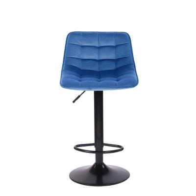 China New modern modern Baishengju bar chair velvet upholster bar stools for kitchen for sale