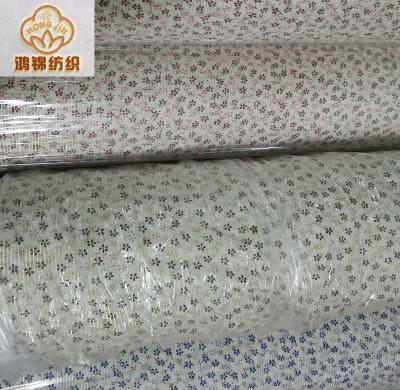 China New Designs 9088 Organic Cotton Voile 100% Metallic Printing Stock Fabric for sale