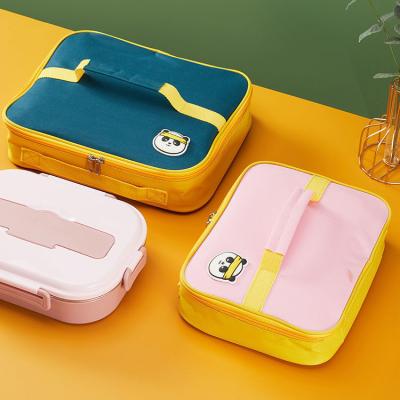 China Waterproof Reusable Thermal Insulated Cooler Bag Grocery Cool Carry Bag Non Woven Lunch Cooler For Food for sale