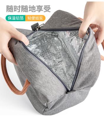 China ODM 2022 Waterproof Collapsible Lunch Bag Thermal Insulated Custom Large Capacity Printing Collapsible Tote Bags Cooler Picnic Lunch Box Bag for sale