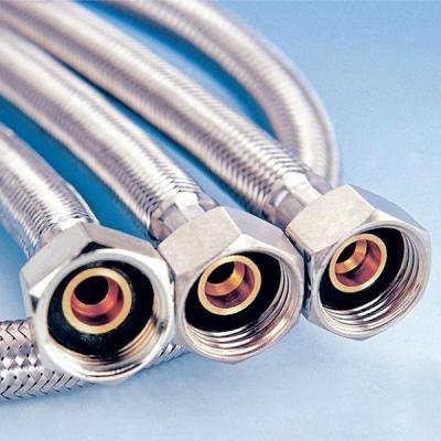 China Toilet Plumbing Connecting Wire Water Heater Connector Stainless Steel Pipe for sale