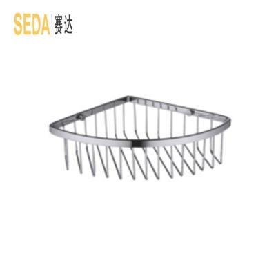 China Factory Made Bathroom / Kitchen / Hotel Stainless Steel Wire Shower Trolley Basket for sale