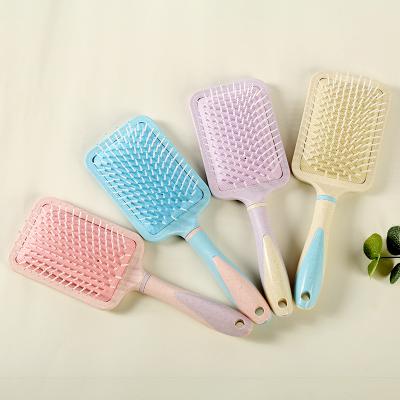 China Lirong New Air cusion Waterproof Rose Wheat Straw Material Comb and Wet Hair Brush, Soft and Customized Comb for sale