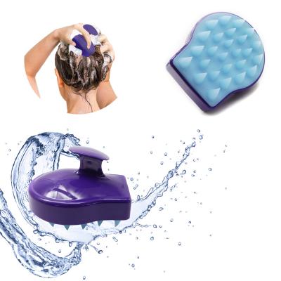 China Clean Hair Lirong Hair Scalp Massager Shampoo Brush, Scalp Care Brush, Soft Silicon Brush (Dark Purple) for sale