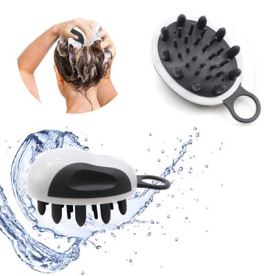 China Clean Hair Lirong Hair Scalp Massager Shampoo Brush, Can Hang Good Scalp Care Brush, Soft Silicon Brush (Grey) for sale