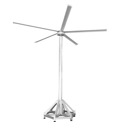 中国 Guangzhou QX 6.2m Gearless Standing Type HVLS Airpole Fan for Entertainment Venue 50hz/60hz 2 Years FREE Standing Qixiang 0.66kw 販売のため