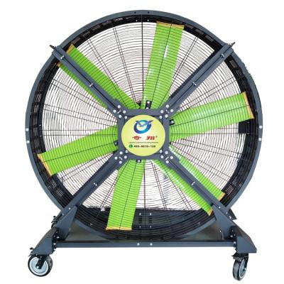 中国 Industrial Commercial Movable 2M Diameter Ventilation Fan Gym Floor 550W Drum Fan 販売のため