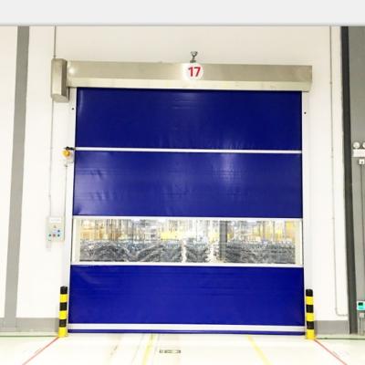 China PVC high speed sheet shutter sectional door with visible window for sale