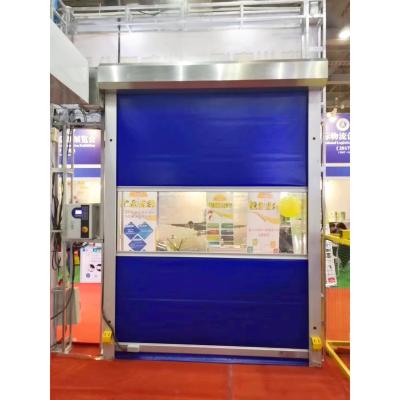 China Pvc High Speed Automatic Roll Shutter Rolling Door for Industry Used Warehouse Entry for sale