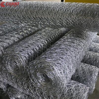 China 80*100*2.7mm Hot Dip Galvanized PVC Hexagonal Woven Wire Mesh Gabion Boxes Stone Basket for sale