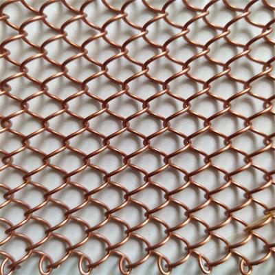 China High Quality Aluminum Alloy Wire Mesh Coil Drapery Mesh Curtain Multiple Color Options for sale