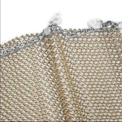 China Metal Decoration Net Restaurant Porch Curtain Hook Flower Net Retro Ceiling Curtain Partition Net for sale