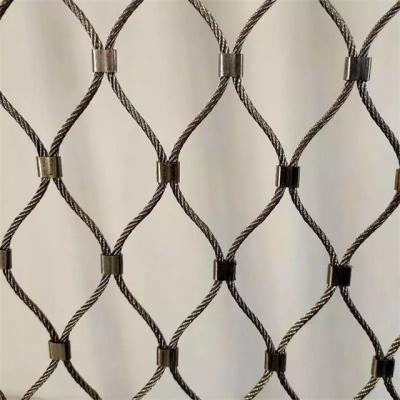 China AISI 316 Grade 7x19 Flexible Woven Stainless Steel Wire Rope Mesh For Building Construction for sale