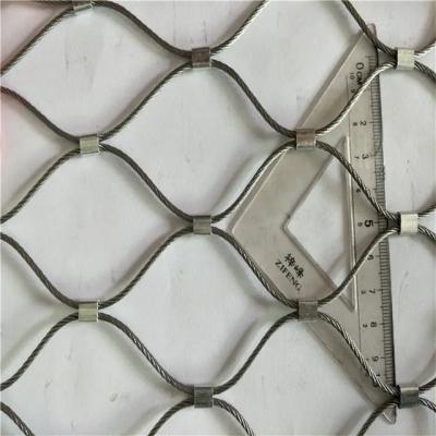 China Soft Flexible 304 316 Edelstahl Metall Drahtseilnetzgitter für Brücke oder Zoo zu verkaufen