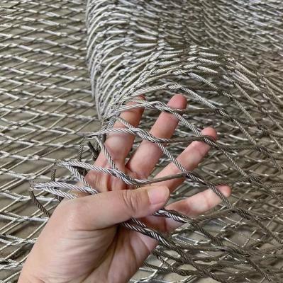 China 304 316L High Strength Decorative Hand-Woven Stainless Steel Wire Rope Mesh For Safety Mesh for sale