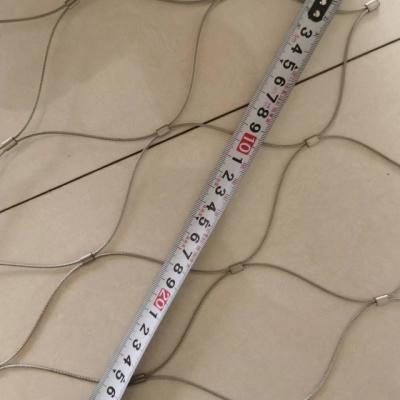 China Stainless Steel Wire Rope Mesh Net / Flexible Stainless Steel Rope Mesh / Zoo Mesh for sale