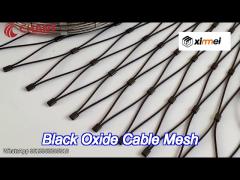 sus304 black oxide wire rope mesh 1.2mm-4.0mm ferruled and knotted type