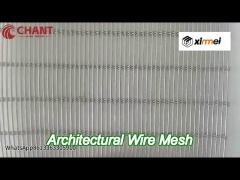 decorative architectural stainless steel wire mesh facades rectangle hole shape