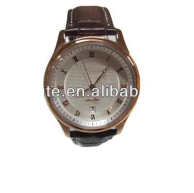 China ODM Popular Simple Style Design Simple Design Gold Day/Date Promotional Watch for sale