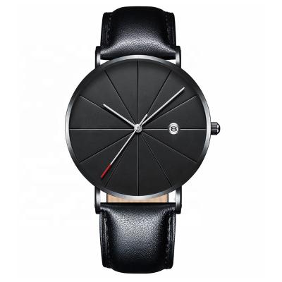 China Automatic Date Business Quartz Couple Watches Leather Strap Calendar Watch Couples for sale