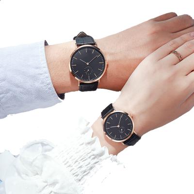 China Non-specific Hot Selling High Quality Cheap Fashion Quartz Couples Watch Leather Couples Wrist Watch for sale