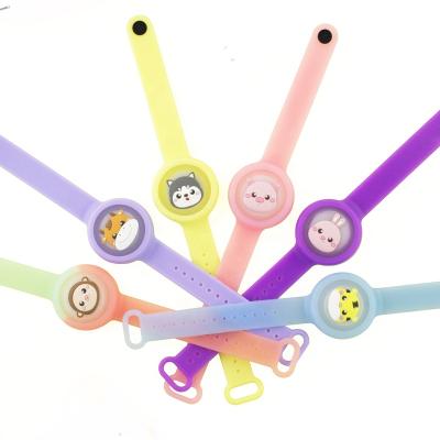 China Cute Flash Toy Led Wristband Mosquito Repellent Cartoon Mosquito Slap Wristbands Kids Repellent Wristbands Watch Bands for sale