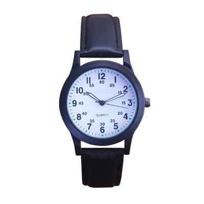 China Non-specific popular leather quartz analog watch for kids boys students sports leisure unisex wristwatch for sale