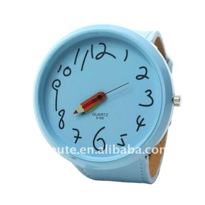 China Water Resistant Christmas Gifts Hong Kong Student Girl Wristwatch With Pen Face Fast Track Watches Kids ID049 for sale