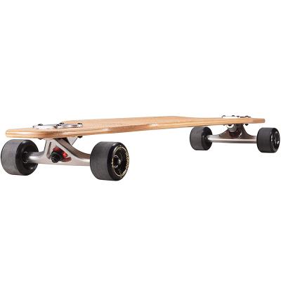 China Dance / Freestyle Complete Highly Flexible Bamboo Cruiser Skateboard For Professionals With High Bounce PU Wheels for sale