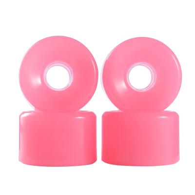 China Durable Wholesale Custom Printed PU Slide 70mm Longboard Wheels With High Quality for sale