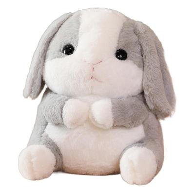 China Cute Rabbit Backpack Soother Sleep Baby Fun Long Ears Bunny Dog Plush Toys Bag for sale