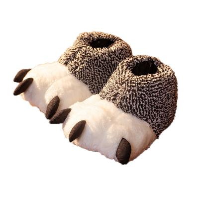 China Winter Plush House Slipper Warm Soft High Quality Cartoon Animal Shoes for sale