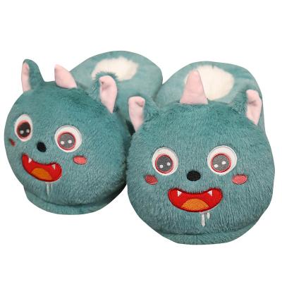 China Plush Cartoon Animals Warm Cotton Adult Slippers Comfortable Winter Indoor Shoes for sale