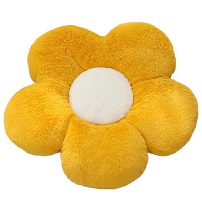 China Anti-pilling Office Chair Decoration Flower Shape Soft Stuffed Pillow Flower Plush Kids Floor Cushion for sale