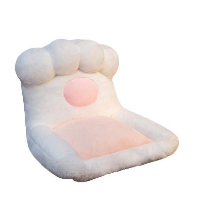 China Anti-pilling child animal Seat Sofa Mat Cute Back Pillows Chair Cat Paw Crown Plush Cushion Cover for sale