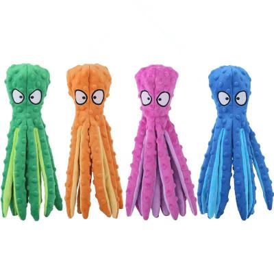 China New Viable Plush Toy For Dog Cat Squeaking Toys Pet Cat Dog Puzzle Bite Sound Toy Octopus Skin Octopus Pet for sale