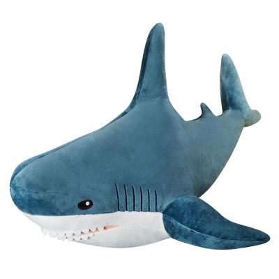 China Funny Soft Toy Pillow Appease Cushion Christmas Gift Plush Bite Shark Hot Sale 80cm Plush Big Size for sale