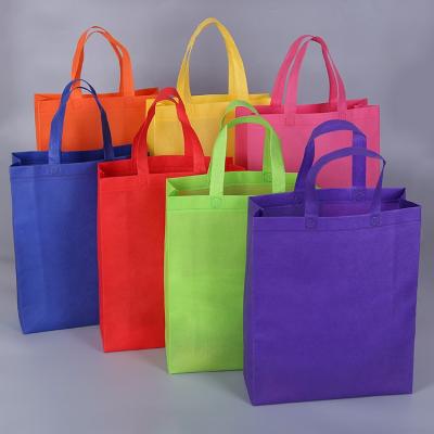 China BIODEGRADABLE 25*30*10cm Cheap Nonwoven Reusable Nonwoven Shopping Tote Bags Tote Bags Tote Bags For Shopping And Groceries for sale