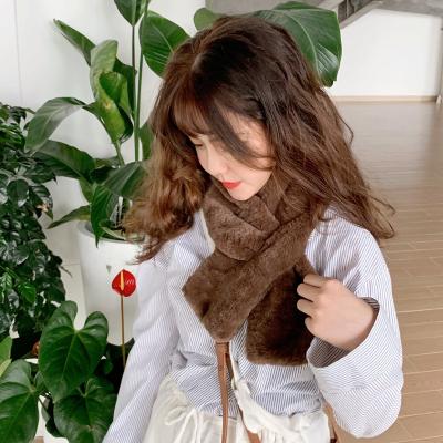 China Winter High Quality Large Running Scarf Cheap Price Plush Scarf Women Faux Fur Faux Fur Scarves For Women for sale