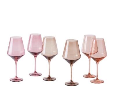 China Wine Glasses Colored Wine Glasses For Wedding Wine Glass Sets Amazon Hot Selling Bar And Wine for sale