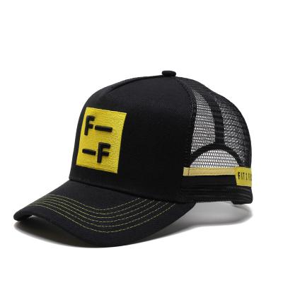 China COMMON Curved Edge Embroidery Logo Trucker Mesh High Quality Hat for sale