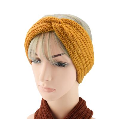 China Daily Life Knitted Woolen Cross Headband + Diverse Sports New Arrival Latest Design Good Quality for sale