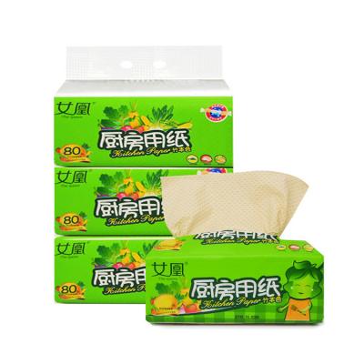 China high water & Low Oil Absorption Disposable Items Wholesale Price Bamboo Pulp Kitchen Paper Extraction for sale