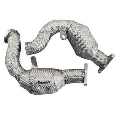 China 304 Stainless Steel Downpipe Front Pipe High Flow Catted Stainless Steel For AUDI SQ5 3.0T for sale