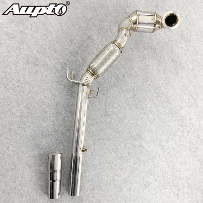 China 304 Stainless Steel Downpipe Front Pipe High Flow Catted Stainless Steel For AUDI Q3 2.0T for sale