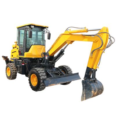 China Farms Hot Promotions High Digging Power 8.5 Ton Wheeled Excavator for sale