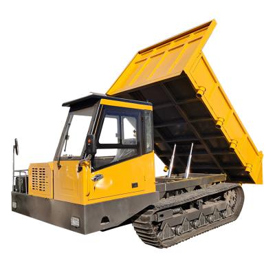 China Many Factory Direct Sales Small Paddy Orchard Mountain Agriculture Crawler Dumper 10TON Climbing Dumper Truck For Sale for sale