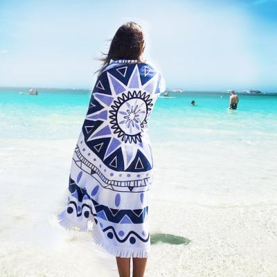 China Viable Wholesale Good Quality Round Beach Towel Beach Towel for sale